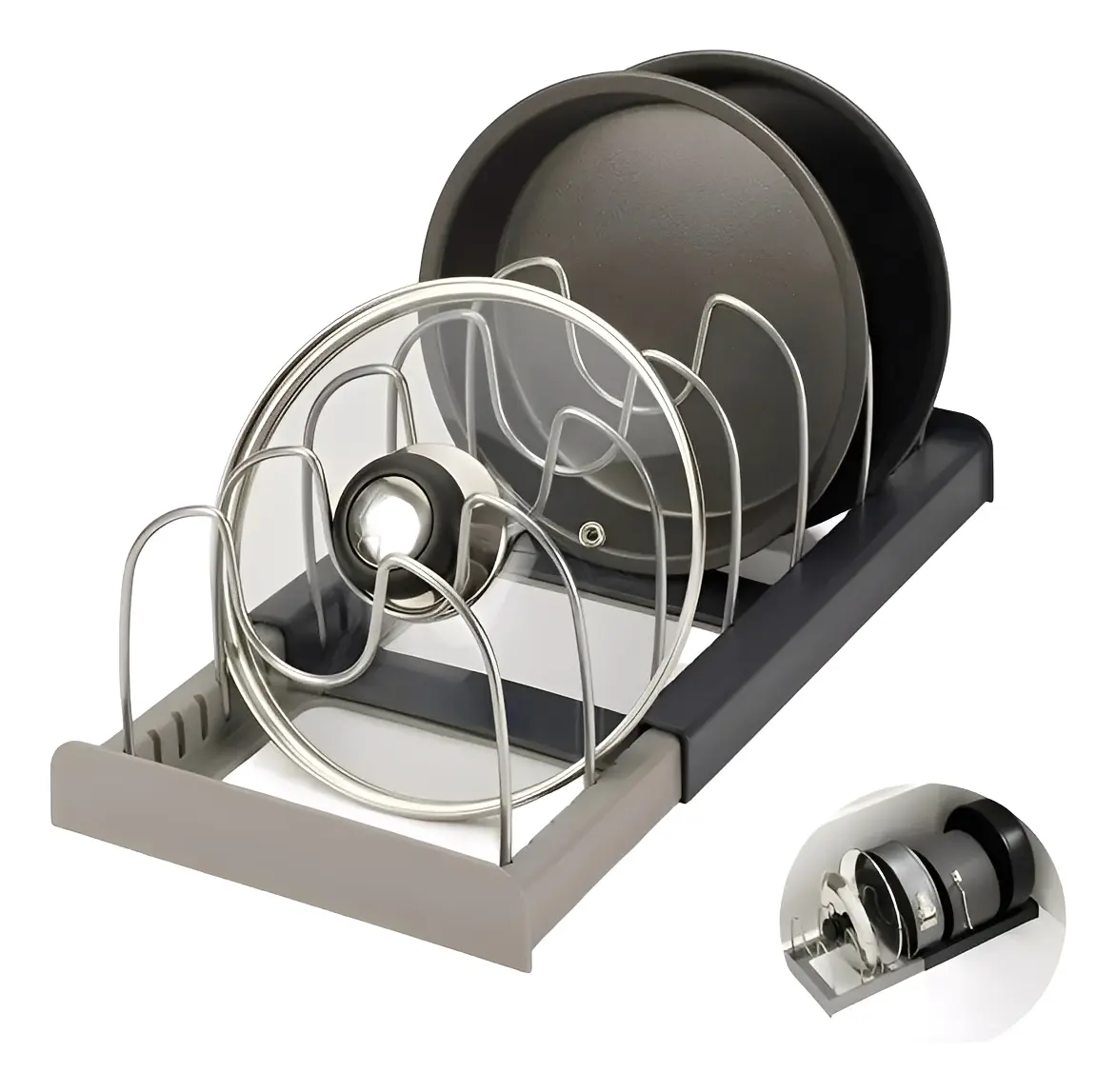Organizador Ajustable Ollas y Sartenes